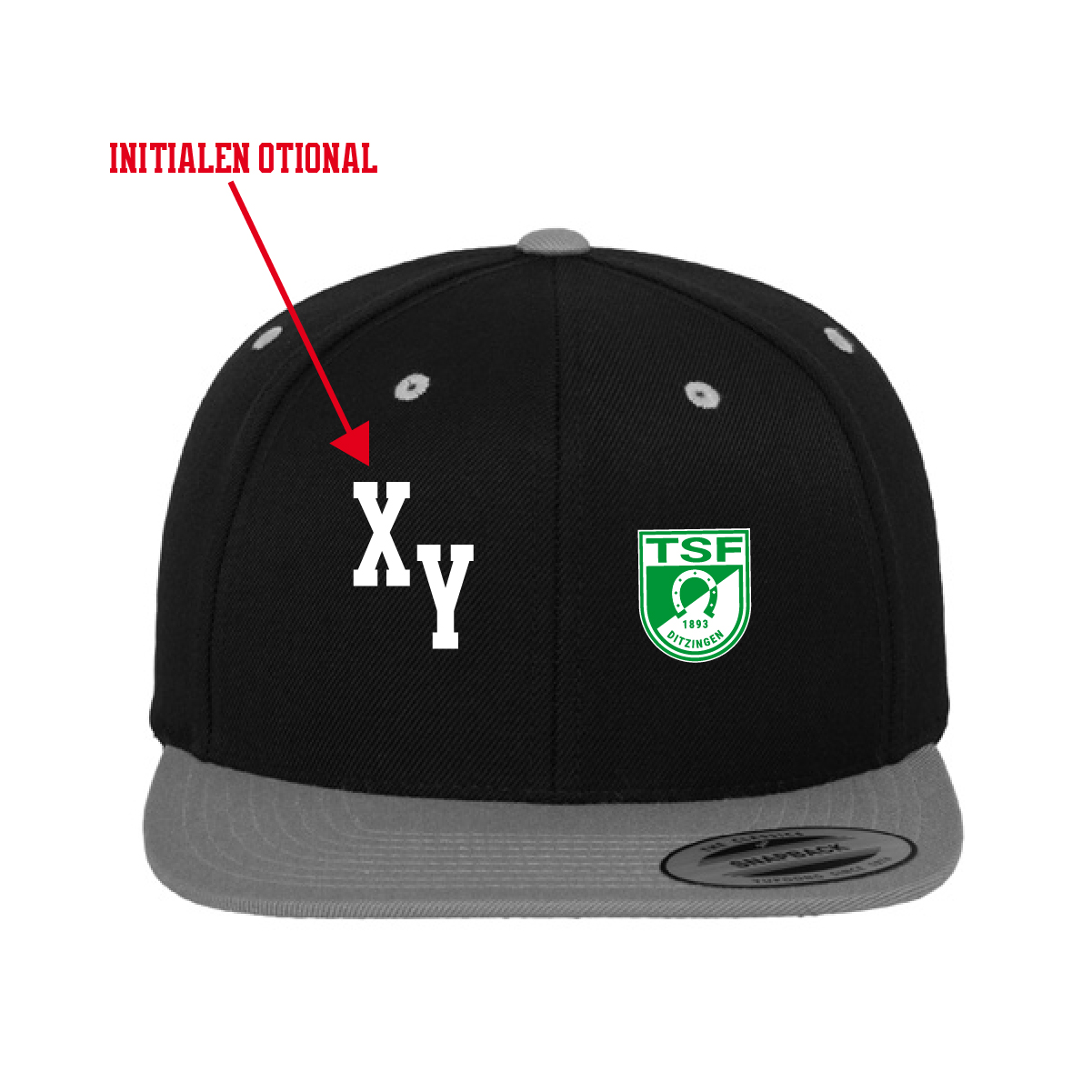 Classic Snapback 2-Tone inkl.Wappen (Initialen optional)