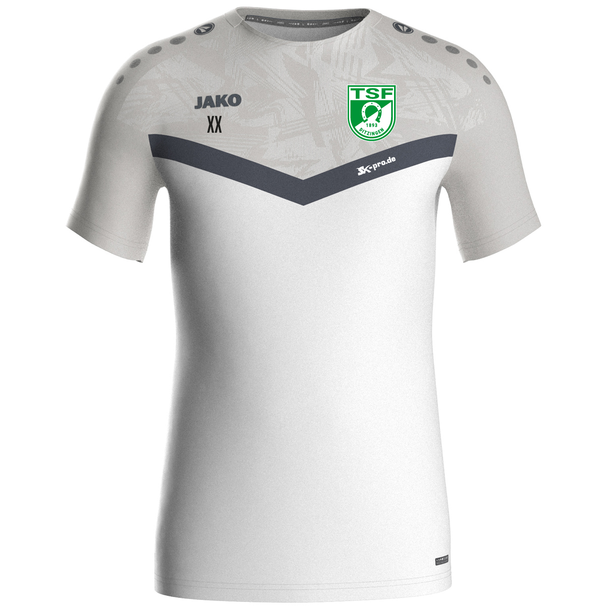 JAKO T-Shirt Iconic inkl.Wappen und Vereinsname (Initialen optional)