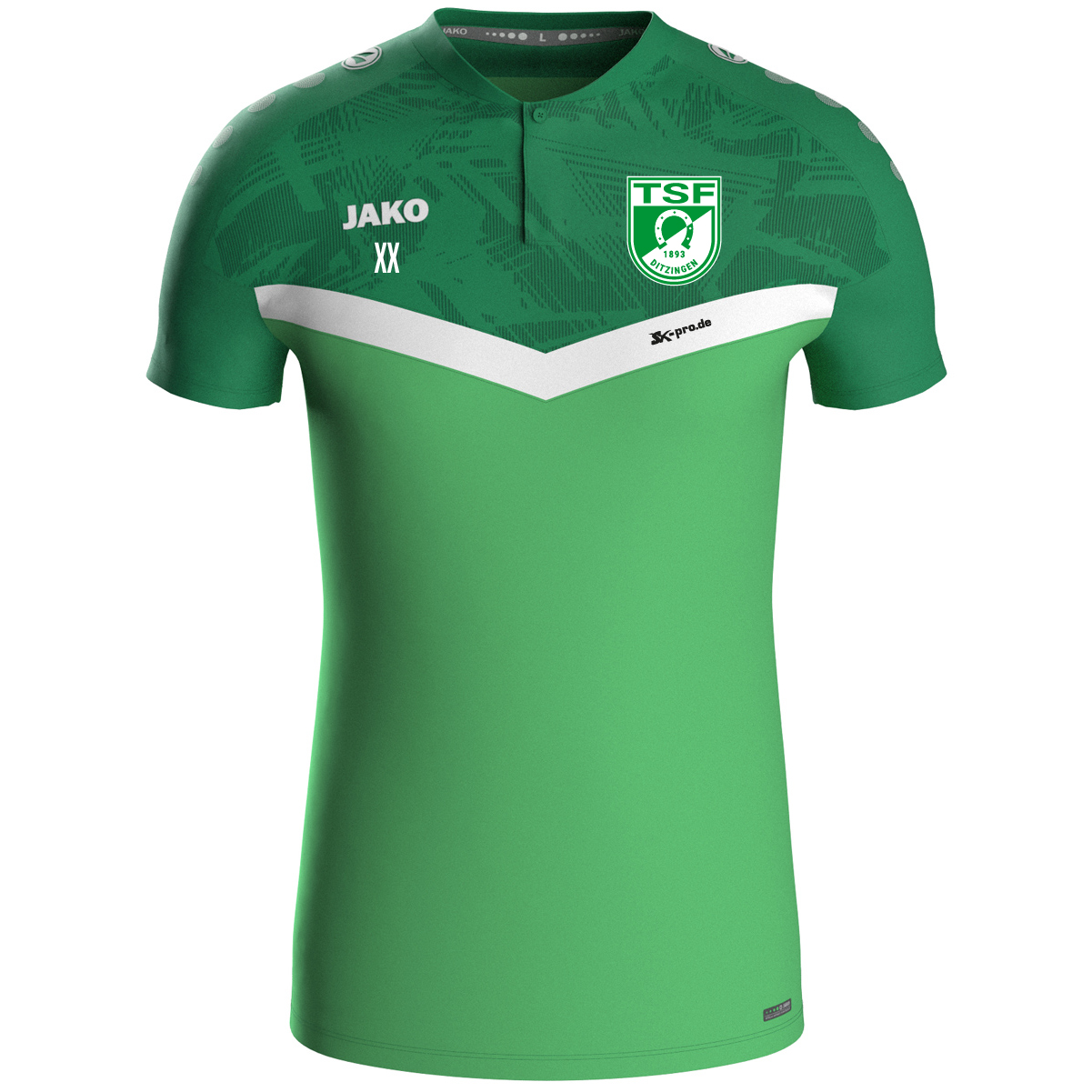 JAKO Polo Iconic inkl.Wappen und Vereinsname (Initialen optional)