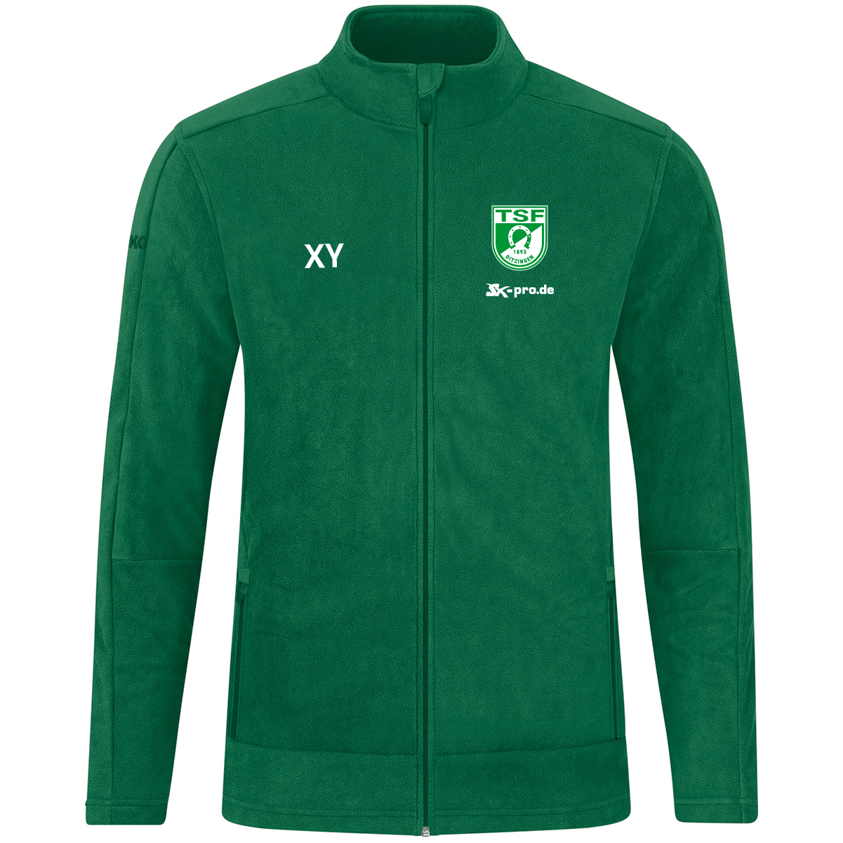 JAKO Fleecejacke inkl.Wappen (Initialen optional)