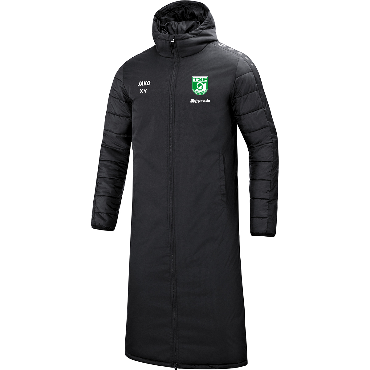 JAKO Bankmantel Team inkl.Wappen und Vereinsname (Initialen optional)