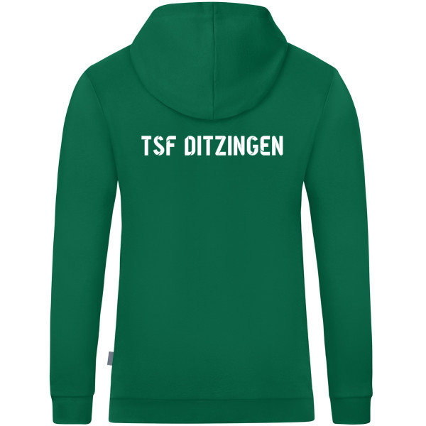 Kapuzensweat Organic inkl. Wappen und Vereinsname (Initialen optional)