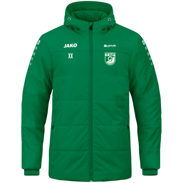 Coachjacke Team mit Kapuze inkl. Wappen und Vereinsname (Initialen optional)