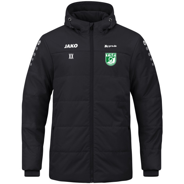 Coachjacke Team mit Kapuze inkl. Wappen und Vereinsname (Initialen optional)